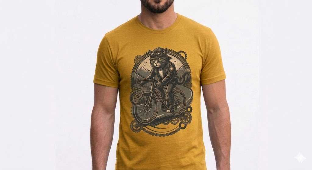 Lustiges Katzen T-Shirt - Katze Gold