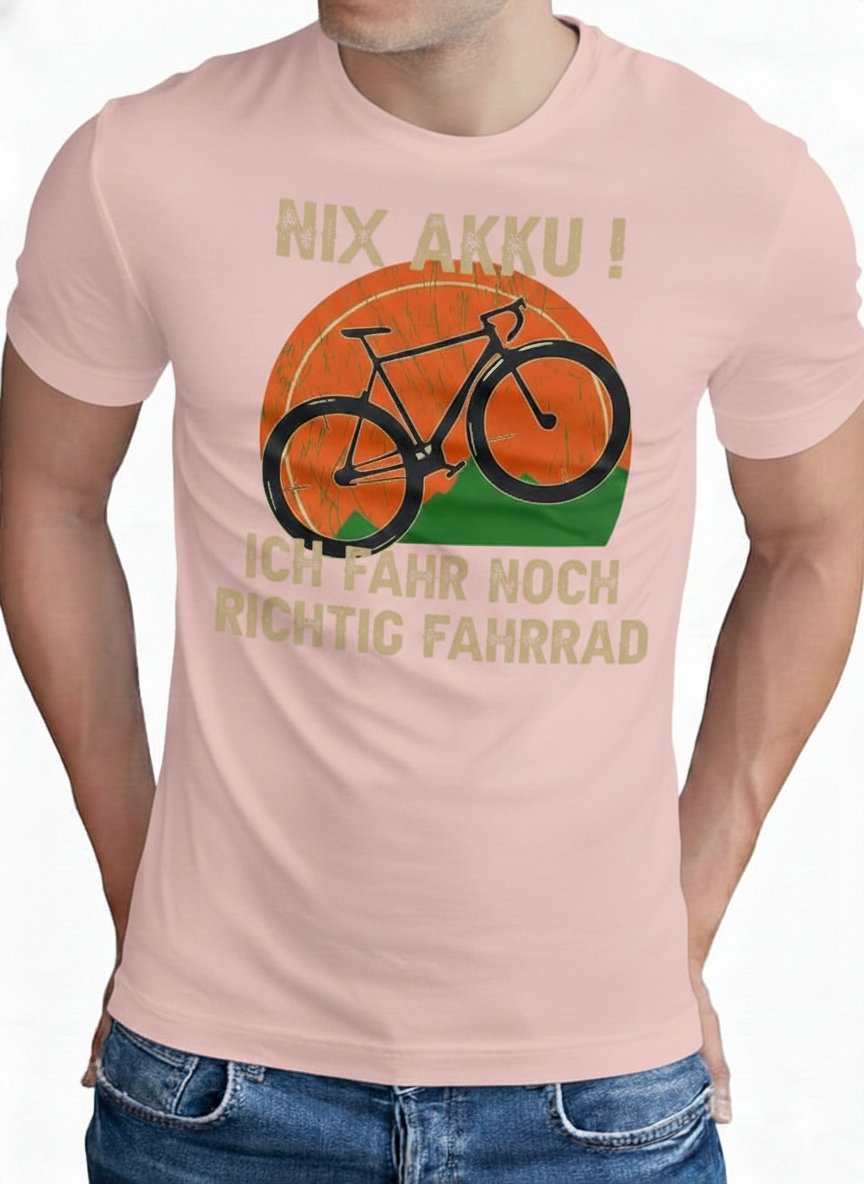 Om3 mountain bike tshirt herren retro mtb design Hellrosa front