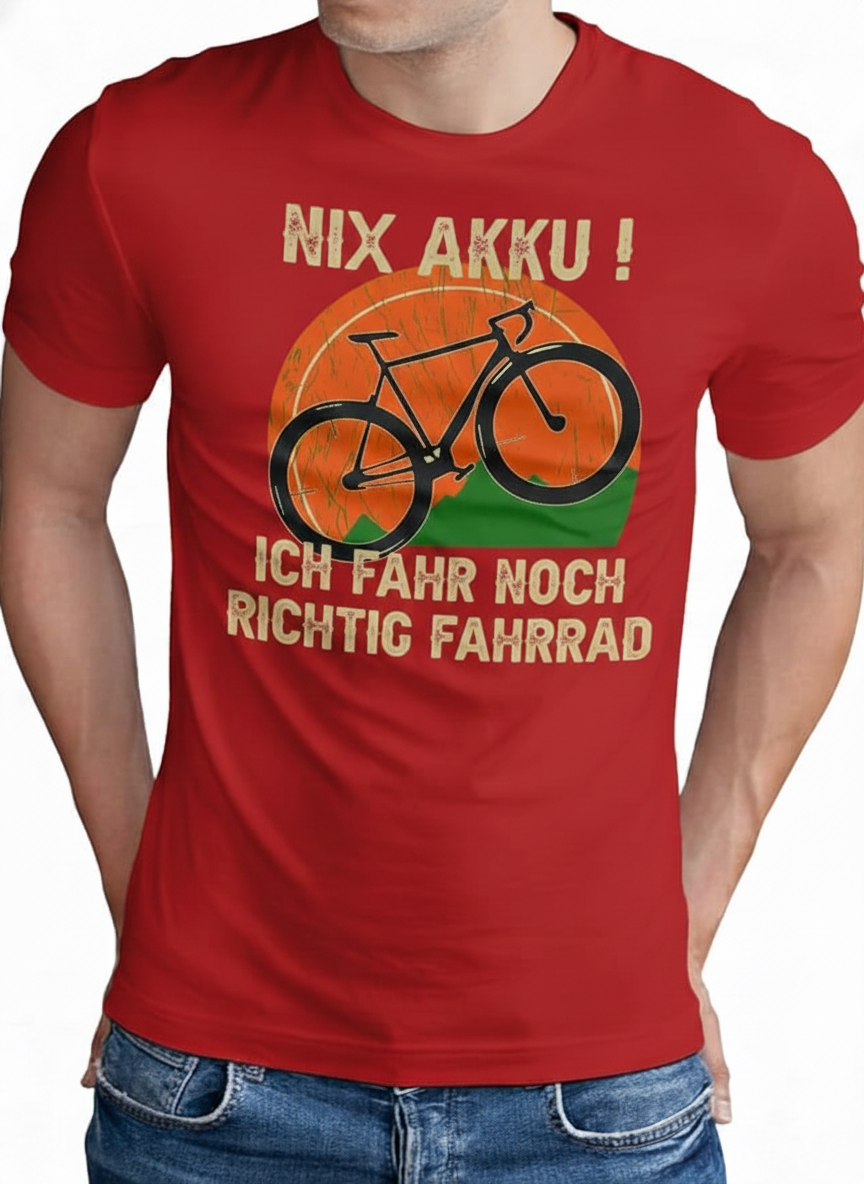 Om3 mtb tshirt herren retro fahrrad rot front