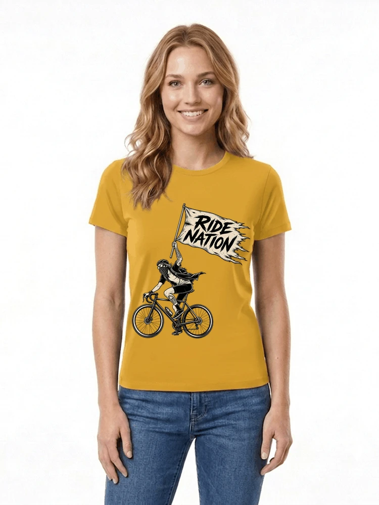 biker radsport streetwear shirt geschenk fr rennrad fixie fahrer damen t shirt gold