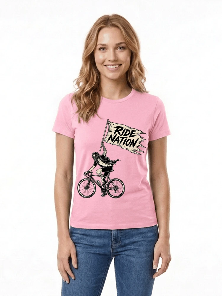 biker radsport streetwear shirt geschenk fr rennrad fixie fahrer damen t shirt light pink