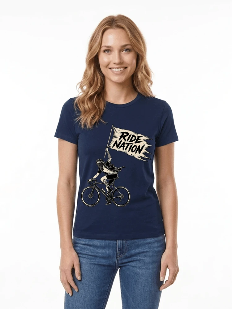 biker radsport streetwear shirt geschenk fr rennrad fixie fahrer damen t shirt navy