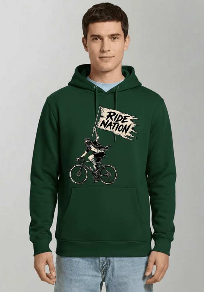 biker radsport streetwear shirt geschenk fr rennrad fixie fahrer kapuzenpullover forest green