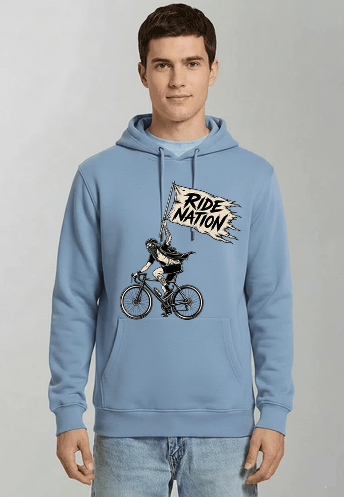 biker radsport streetwear shirt geschenk fr rennrad fixie fahrer kapuzenpullover light blue