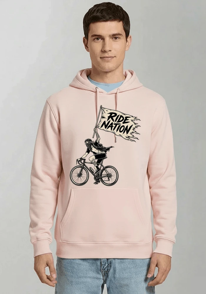biker radsport streetwear shirt geschenk fr rennrad fixie fahrer kapuzenpullover light pink