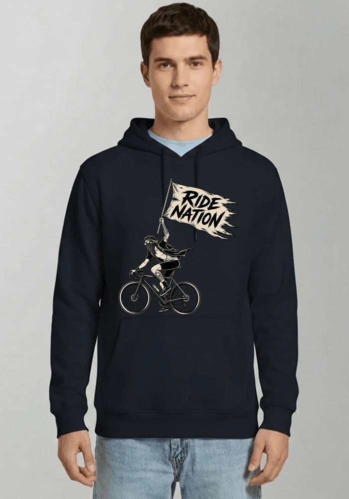 biker radsport streetwear shirt geschenk fr rennrad fixie fahrer kapuzenpullover navy