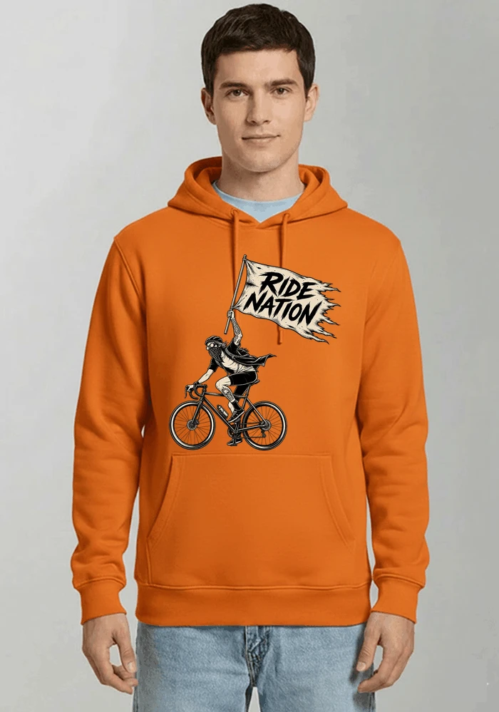 biker radsport streetwear shirt geschenk fr rennrad fixie fahrer kapuzenpullover orange
