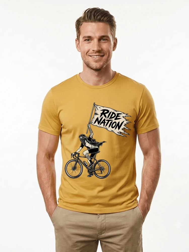 biker radsport streetwear shirt geschenk fr rennrad fixie fahrer t shirt gold
