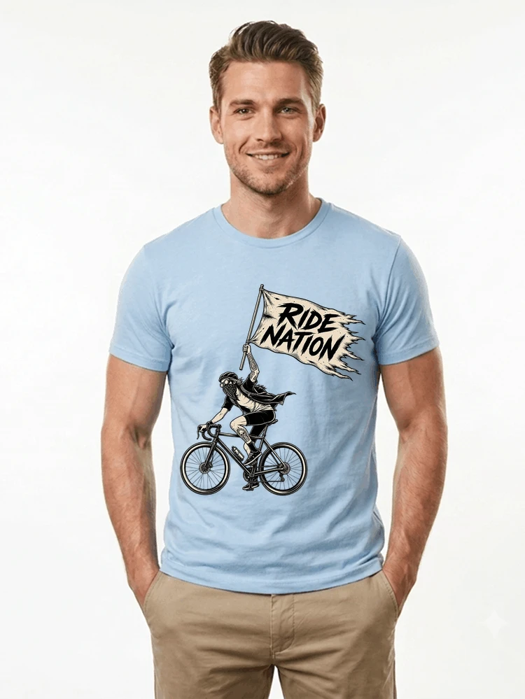 biker radsport streetwear shirt geschenk fr rennrad fixie fahrer t shirt light blue