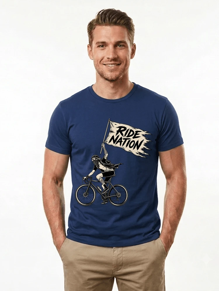 biker radsport streetwear shirt geschenk fr rennrad fixie fahrer t shirt navy