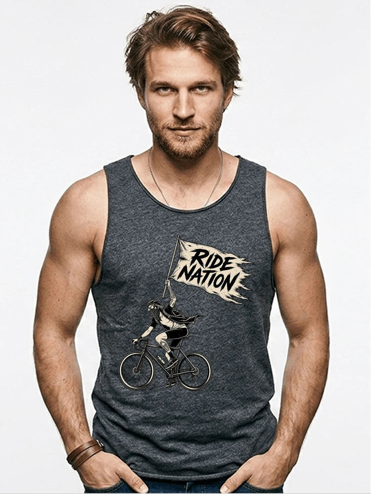 biker radsport streetwear shirt geschenk fr rennrad fixie fahrer tanktop anthracite melange