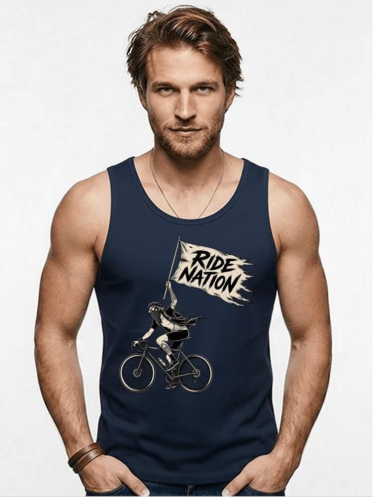 biker radsport streetwear shirt geschenk fr rennrad fixie fahrer tanktop navy