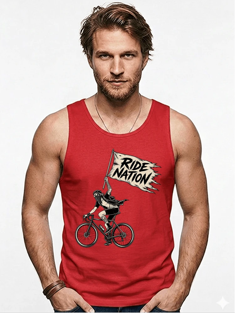 biker radsport streetwear shirt geschenk fr rennrad fixie fahrer tanktop red