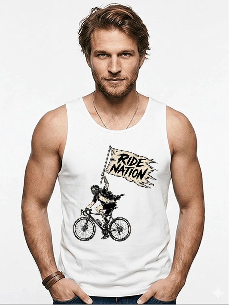 biker radsport streetwear shirt geschenk fr rennrad fixie fahrer tanktop white