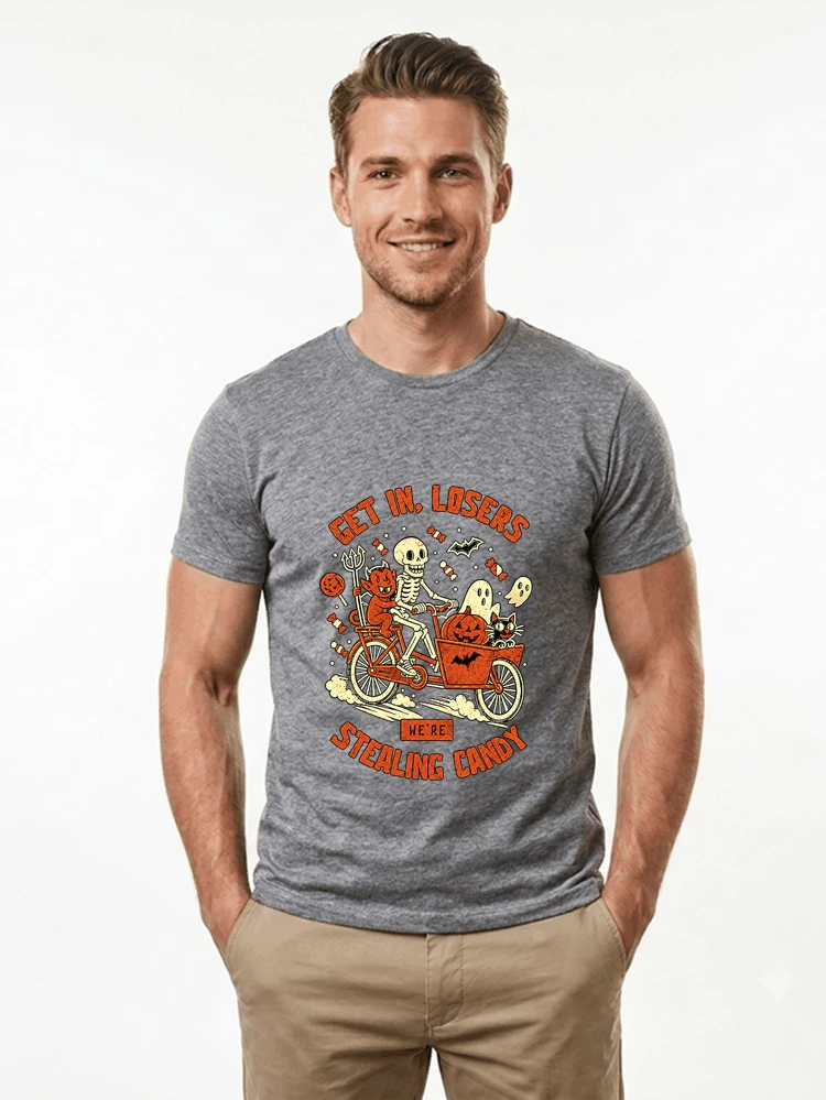 cargo bike halloween t shirt fahrrad shirt t shirt sport grey