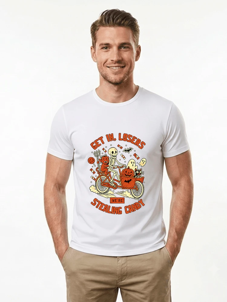 cargo bike halloween t shirt fahrrad shirt t shirt white