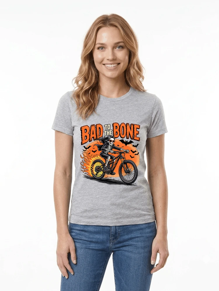 cooles mtb skelett fahrrad shirt halloween geschenk fr mtb fans damen t shirt sport grey