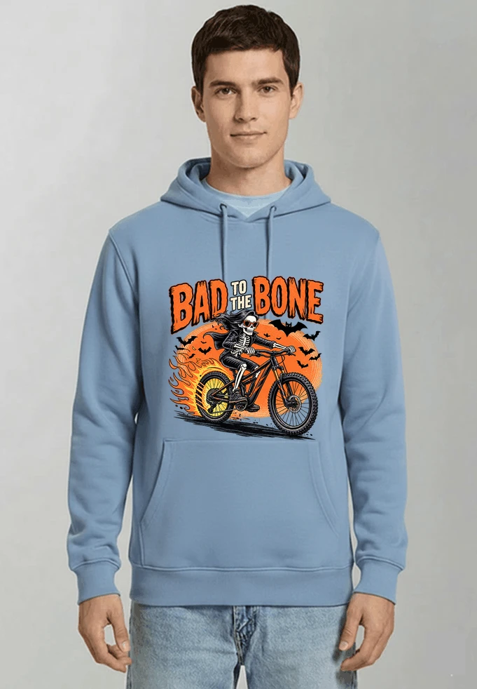 cooles mtb skelett fahrrad shirt halloween geschenk fr mtb fans kapuzenpullover light blue