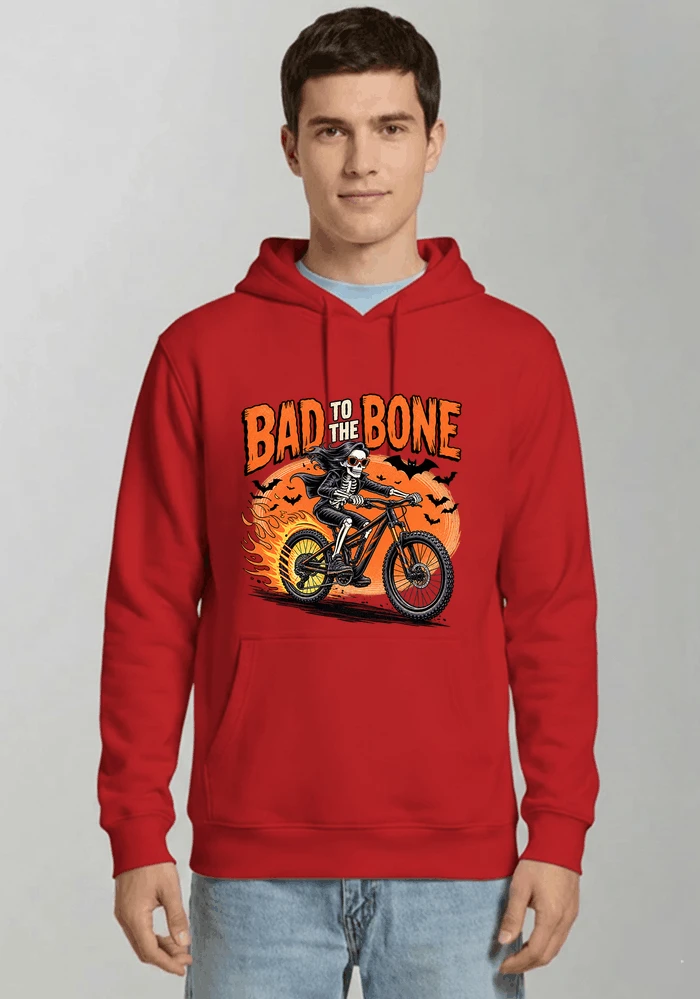 cooles mtb skelett fahrrad shirt halloween geschenk fr mtb fans kapuzenpullover red