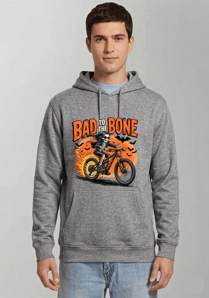 cooles mtb skelett fahrrad shirt halloween geschenk fr mtb fans kapuzenpullover sport grey