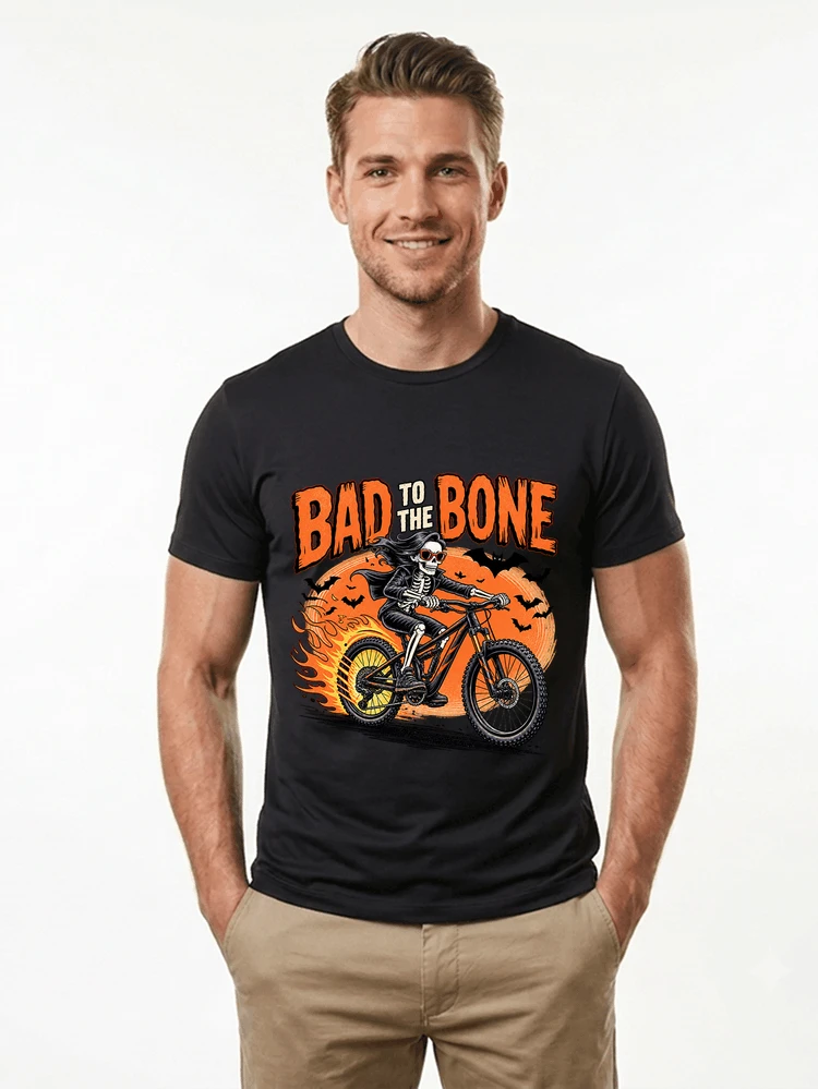 cooles mtb skelett fahrrad shirt halloween geschenk fr mtb fans t shirt black