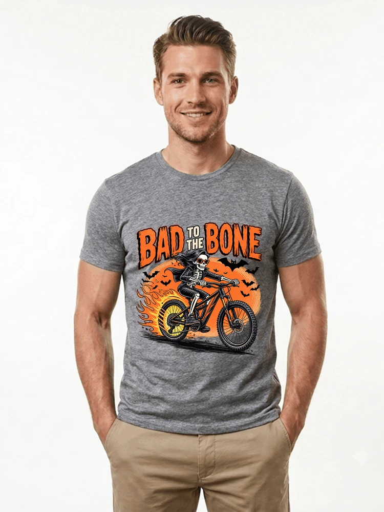 cooles mtb skelett fahrrad shirt halloween geschenk fr mtb fans t shirt sport grey