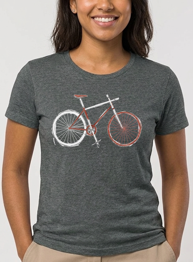 demo damen t shirt anthrazit meliert