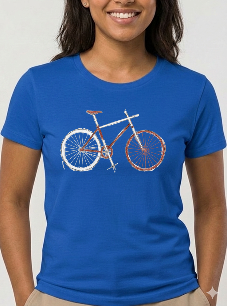 demo damen t shirt koenigsblau
