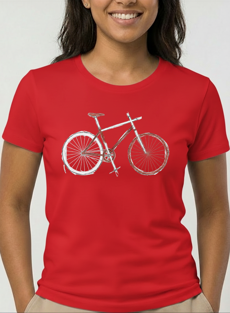 demo damen t shirt rot