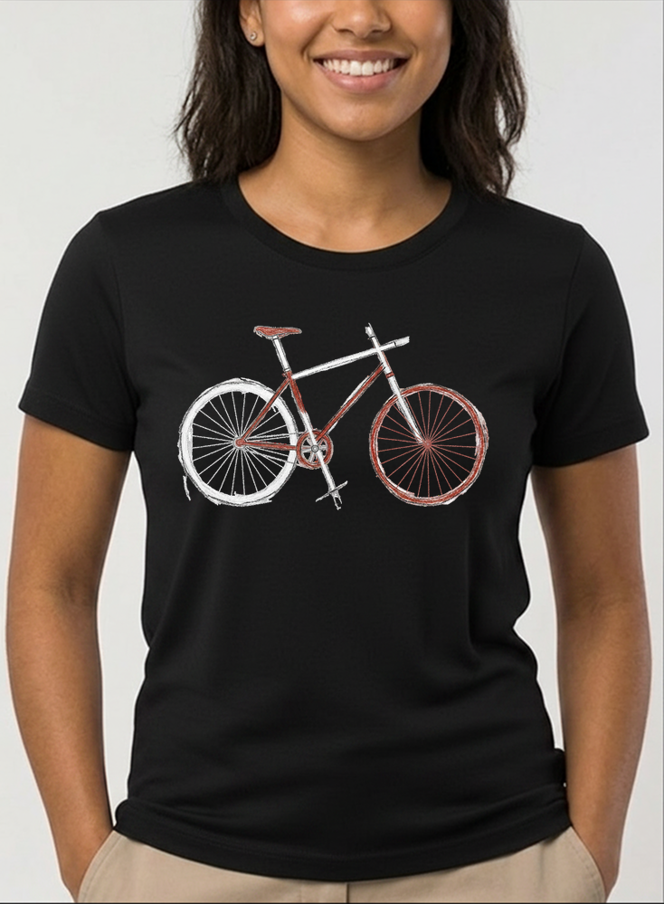 demo damen t shirt schwarz
