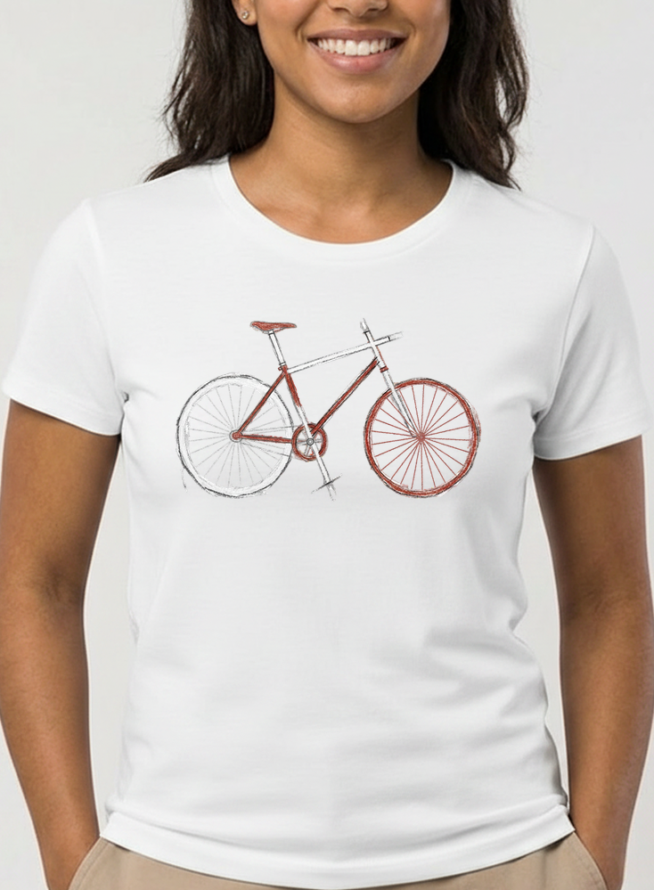 demo damen t shirt white