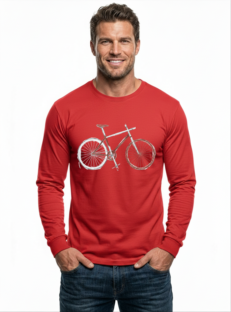 demo langarmshirt rot