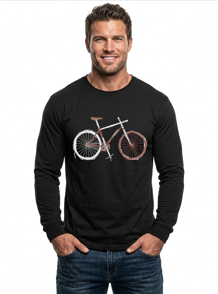 demo langarmshirt schwarz