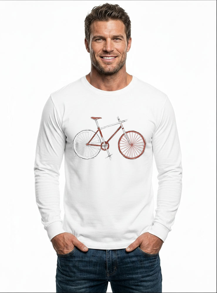 demo langarmshirt white