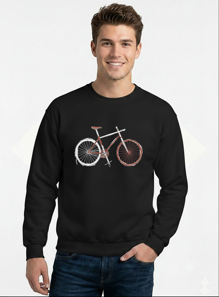 demo sweatshirt mit rundhalsausschnitt schwarz