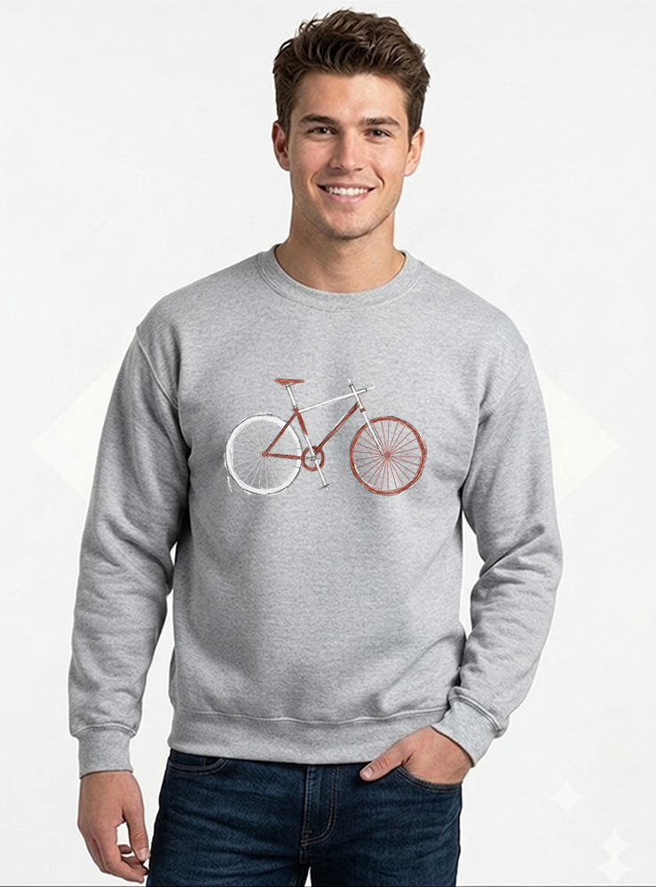 demo sweatshirt mit rundhalsausschnitt sportgrau
