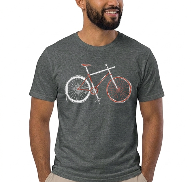 demo t shirt anthrazit meliert
