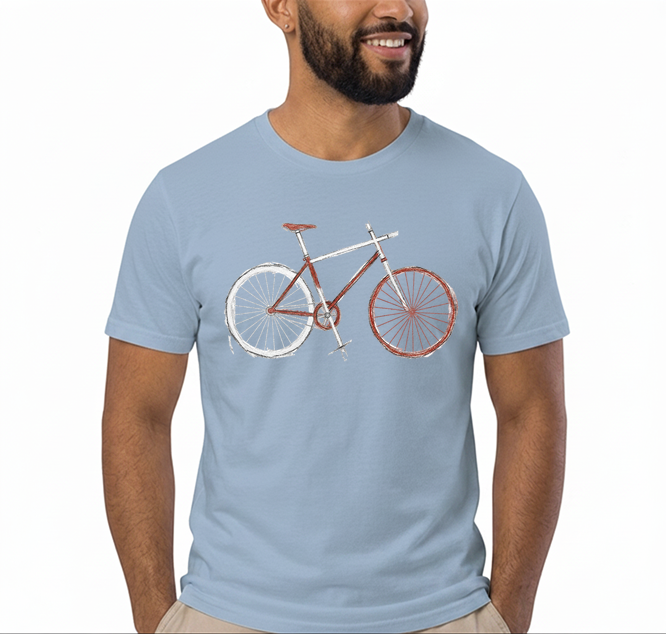 demo t shirt hellblau