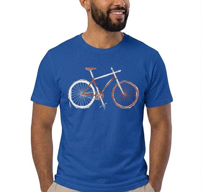 demo t shirt koenigsblau