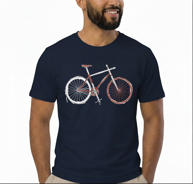 demo t shirt marineblau