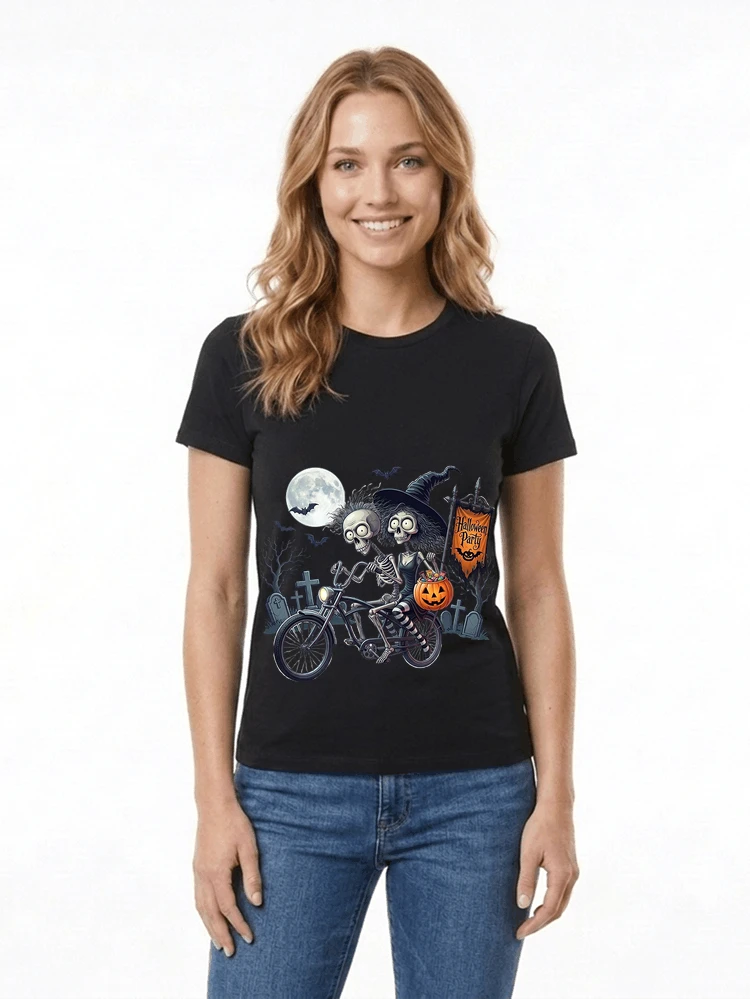fahrrad t shirt halloween lustiges halloween t shirt damen t shirt black