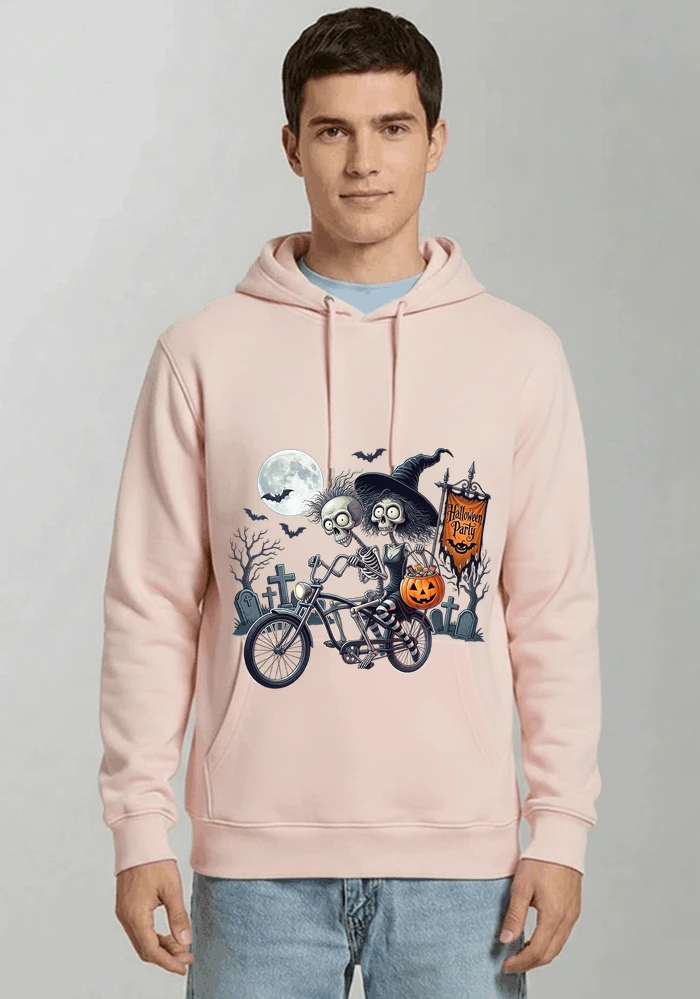 fahrrad t shirt halloween lustiges halloween t shirt kapuzenpullover light pink