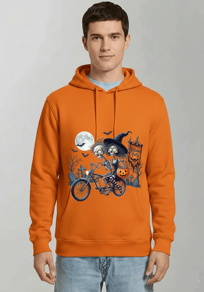 fahrrad t shirt halloween lustiges halloween t shirt kapuzenpullover orange