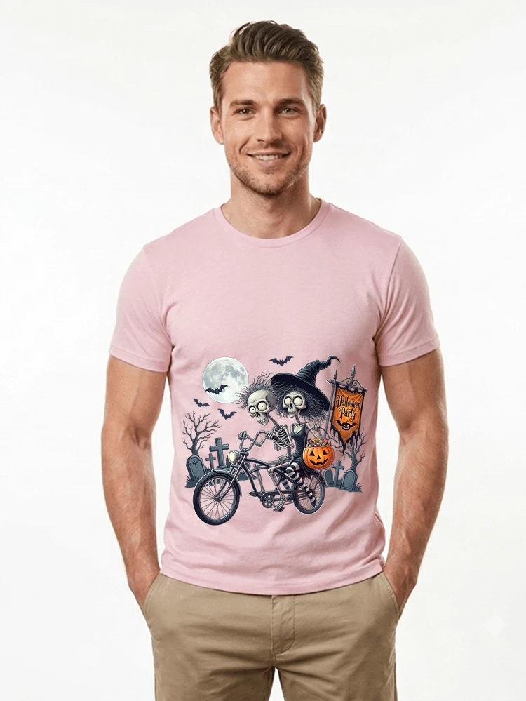 fahrrad t shirt halloween lustiges halloween t shirt t shirt light pink