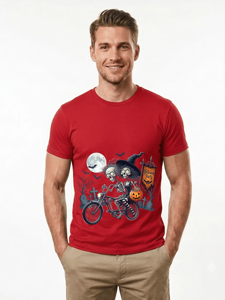 fahrrad t shirt halloween lustiges halloween t shirt t shirt red