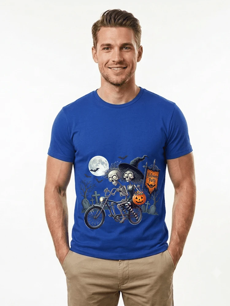 fahrrad t shirt halloween lustiges halloween t shirt t shirt royal blue