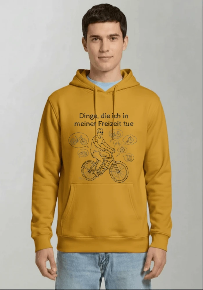 fahrrad t shirt herren damen perfektes geschenk fr fahrrad liebhaber kapuzenpullover gold