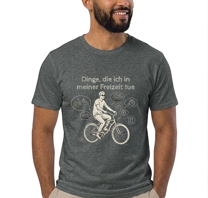 fahrrad t shirt herren damen perfektes geschenk fr fahrrad liebhaber t shirt anthracite melange