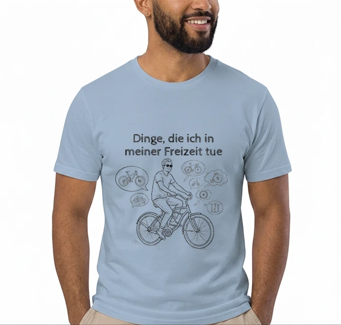 fahrrad t shirt herren damen perfektes geschenk fr fahrrad liebhaber t shirt light blue
