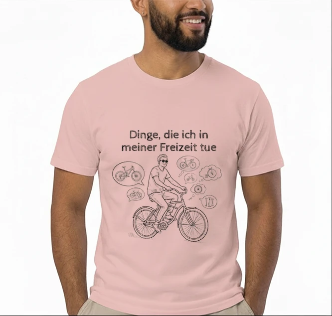 fahrrad t shirt herren damen perfektes geschenk fr fahrrad liebhaber t shirt light pink